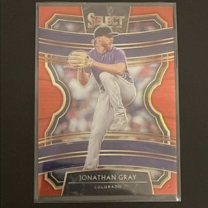 2020 Panini Select Red Prizm 143/199 Jonathan Gray